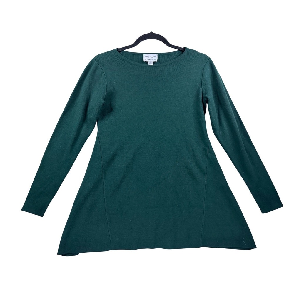 Louis Dell'Olio Whisper Knit Sweater Women XS Green Excellent Oversized Ribbed